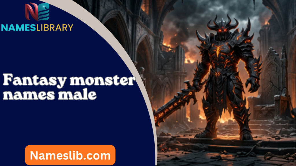 Fantasy monster names male