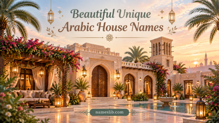 1260+ Beautiful Unique Arabic House Names With Meaning (2026)