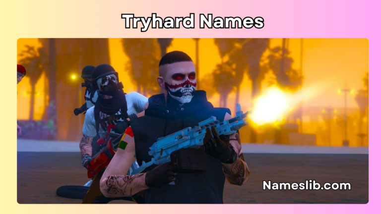 1300+ Tryhard Names for Boys & Girls (Sweaty, Funny & Rare)This guide has over 1300 names for every style and game. You will find sweaty, funny, rare, and cool picks in one place. Pick a name and jump straight into your next lobby. What Makes a Name "Tryhard" or "Sweaty" A tryhard name sounds sharp, fast, and confident. It often mixes short words, symbols, or bold terms. These names make you look serious before you even load in. Sweaty names usually copy pro-player styles. They feel aggressive and hard to forget. Zenox – Focus Vantrix – Speed Krylo – Sharp Draxon – Power Nyxor – Shadow Sythe – Cut Vorpex – Strike Kaelith – Fierce Ryzen – Rise Talyx – Grip Ozrin – Cold Fenrik – Wild Grynox – Rage Skarn – Scar Vexal – Threat Dravik – Dark Kryos – Frost Nytharo – Night Blazire – Fire Tremok – Shake Zephyx – Wind Corvyn – Raven Malrik – Grim Quorin – Quick Selvex – Snake Thraxo – Beast Ignyx – Burn Voskar – Storm Rylthe – Edge Drakmor – Ash Zephro – Gale Kaltrix – Ice Morvex – Doom Syrnak – Blade Talos X – Steel Top Trends in Tryhard Names for 2026 Gamertag styles shift every year with new games and slang. In 2026, short punchy names lead the trend. Players mix single words with sharp symbols for a clean look. Minimal names now beat long complex ones. Clean spelling matters more than ever. Zynk – New Vaultz – Store Prysm – Light Onyxa – Black Rivvo – Flow Kaiden – Bold Luxen – Glow Draze – Swift Novya – Star Trykon – Trial Sxyth – Cut Fyrox – Flame Vantum – Space Glytch – Error Neonyx – Bright Cryonx – Cold Zorae – Sky Myntra – Myth Quilt X – Blend Pyrez – Ember Ashryn – Dust Voidal – Empty Skyzor – High Krimzo – Red Wynth – Calm Loomex – Watch Brykon – Break Solyx – Sun Duskra – Dusk Emryn – Grace Talvor – Truth Nixel – Small Rhozen – Rose Axyra – Axis Frynk – Free Sweaty Tryhard names For Hardcore Grinders Grinders spend hours chasing rank and skill. Their names should scream discipline and endless practice. A grind-style name tells enemies you never stop pushing. These names fit players who chase every win. GrindKing – Effort NoLifeX – Time RankMax – Goal SweatLord – Focus ClutchGod – Clutch AimPrime – Skill TryHardZ – Drive QueueKing – Wait GrindNova – Push PureAim – Precise MaxRankX – Peak DailyGrind – Habit NoBreaks – Stamina HardCap – Limit FullSend – Bold StatCheck – Proof RankRush – Speed SweatVex – Heat GrindFury – Anger ClutchZone – Zone PraccX – Practice AimGod – Master NoScopeX – Risk GrindWolf – Chase PushRank – Climb HardLock – Steady FocusMax – Sharp SkillCap – Cap GrindStorm – Force ClutchKing – Save RankBeast – Wild SweatKnight – Guard PraccMode – Train GrindEcho – Repeat TopFragX – Lead Rare & Unique Tryhard Names Rare names stand out because almost no one else uses them. They mix invented words with unusual spelling. A rare name keeps your identity truly one of a kind. Below is a quick table for easy scanning. Name Meaning Quorvyn Rare Zelthar Unknown Ivrondi Distant Thraelin Ancient Nyveska Hidden Corovax Secret Valthrin Lone Ezravik Silent Kolvethi Odd Myrsala Rare Brovanth Unique Solreth Only Vantalis Single Threxal Strange Novithra Fresh Ozvaline Curious Kryndel Faint Alvorith Faded Drenoval Distant Symvora Unseen Talcyra Remote Ferontyl Quiet Xylonor Obscure Wrenvale Still Glimvora Faint Adrolyn Unusual Lucronix Bright Morsevi Grey Yondrel Far Panthyra Wide Zorindel Empty Ashvora Dust Trevanix Odd Belthara Soft Quinovar Rare Halvorin Solo Funny Tryhard Names Funny names break the tension in a serious lobby. They mix jokes with confident tryhard energy. A good laugh can throw off your opponent's focus. These names mix comedy with gamer swagger. NoodleSniper – Silly PotatoAimbot – Joke CerealKillerX – Pun ToastGod – Fun WaffleWarlord – Weird SockGoblin – Odd PickleRusher – Snack TacoNinja – Craving MemeLordX – Humor CouchPotato99 – Lazy SpaghettiSlayer – Mess BananaBandit – Fruit NachoAverage – Clever DoritoDemon – Snack GrumpyGamerX – Mood SirLagALot – Lag CaptainNoob – Rookie DizzyDuckX – Spin JellyBeanKing – Sweet ToastyToes – Warm FryLordX – Snack PixelPigeon – Bird BurpMasterX – Sound NoobSlayer3000 – Rookie CheeseWizard – Dairy SneakySnack – Sly WigglyWorm – Move SassyLlama – Sass GigglePunch – Laugh PancakeRanger – Flat YeetMasterX – Throw BoredomBuster – Fun Snack Attack X – Hungry LazyLegend – Lazy DerpyDragon – Silly Badass Tryhard Names (Power and Intimidation) Badass names project raw strength and fear. They use hard sounds and powerful themes. This style is built to intimidate before a match starts. Pick one of these to look untouchable. IronReaperX – Death VenomFangX – Poison SkullCrusherX – Force DarkSlayerX – Dark BloodFuryX – Rage WarlordVex – War GraveKingX – Grave ShadowFangX – Stealth DreadKnightX – Fear VoidReaperX – Void SteelWrathX – Steel AshDestroyerX – Ash NightStalkerX – Night StormBreakerX – Storm BoneCrusherX – Bone DoomBringerX – Doom FeralHunterX – Wild RavenTalonX – Bird WrathBladeX – Anger ChaosLordX – Chaos SavageKingX – Wild TitanCrushX – Might HellFireX – Fire GrimReignX – Grim AbyssalKingX – Deep ThornKingX – Sharp FrostWraithX – Cold CrimsonFangX – Blood VenomKingX – Toxic SoulReaperX – Soul IronFistX – Punch ScorpionKingX – Sting DarkPredatorX – Hunt NightFuryX – Speed DreadLordX – Rule Modern Tryhard Names Modern names sound sleek, techy, and fresh. They often use clean spelling and futuristic tones. This style feels current instead of outdated. Try these for a fresh, up-to-date profile. ZyphrX – Sleek NovaCoreX – Core PulseVynX – Pulse CyberDrix – Tech QuantumZyn – Future VoltraX – Charge HyperNyx – Fast NeoVexX – New SynthWaveX – Wave LumenX – Light ChromaticX – Color DriftCoreX – Slide EchoPulseX – Sound FluxWyre – Flow OrbitalX – Orbit ZenithVX – Peak CircuitFoxX – Wire PixelDriftX – Pixel AeroVynX – Air GlideCoreX – Glide BinaryFangX – Code StreamlineX – Smooth VortexCoreX – Spin PrismDriftX – Prism SignalFoxX – Signal DataVexX – Data NanoFrostX – Small HoloVynX – Ghost CoreShiftX – Shift UrbanVexX – City MetroFangX – Metro SyncWaveX – Sync GridFoxX – Grid LinkVynX – Link PixelHexX – Hex Competitive Tryhard Names for Tournaments Tournament names need to sound serious and pro-level. They should be easy to spell and easy to remember. This helps casters and fans recognize you fast. These names fit ranked play and esports events. ProdigyX – Talent ApexFrameX – Peak MetaShiftX – Change FragKingX – Kill ClutchFactorX – Save RankOneX – First TourneyKingX – Event CircuitProX – Path LeagueVexX – League DraftPickX – Choice MVPCoreX – Star BracketKingX – Chart SeedOneX – Rank PlayoffFoxX – Final ChampCoreX – Win EliteFrameX – Elite StageReadyX – Ready QualifierX – Test RosterCoreX – Team MatchPointX – Point VictoryVexX – Win PodiumFoxX – Top ScrimKingX – Practice LadderVexX – Climb TopTierX – Best SeasonOneX – Start FinalsFoxX – End RegionOneX – Area CoachPickX – Advice PickBanX – Choice SplitPushX – Move TeamCoreX – Group AnchorFoxX – Steady CarryVexX – Lead DraftKingX – Team Creative Tryhard Names Creative names mix unusual words together in new ways. They avoid common gamer terms for something original. A creative name shows off your imagination. Use these to build a name no one else has. MoonEmberX – Glow InkStormX – Ink PaperFoxX – Light GlassWolfX – Clear VelvetVexX – Soft AmberDriftX – Warm SilkFangX – Smooth ClayCoreX – Earth WillowVexX – Bend CopperFoxX – Metal MapleKingX – Tree LanternVexX – Guide RiverFoxX – Flow StoneEmberX – Solid DuneVexX – Sand PetalFangX – Soft OakenVexX – Strong MistFoxX – Fog ChalkVexX – Dry ReedFangX – Thin BrassCoreX – Metal CoralVexX – Sea FeatherFoxX – Light CedarVexX – Wood IvyFangX – Vine PearlCoreX – Shine HazelVexX – Warm SlateFoxX – Grey BirchVexX – Bark SaffronX – Spice JuniperVexX – Herb LinenFoxX – Soft ClovertX – Luck DriftwoodX – Old PineberryX – Fresh Cool Tryhard Names Cool names sound relaxed but still confident. They mix short words with a smooth rhythm. This style works well for casual and ranked play alike. These names keep things simple and sharp. IceFangX – Cool ChillVexX – Calm FrostFoxX – Cold CoolCoreX – Smooth SlickVexX – Slide BreezeFoxX – Air ShadeKingX – Cool DriftFoxX – Glide SnapVexX – Fast CrispFoxX – Sharp MintVexX – Fresh WaveFangX – Flow EaseVexX – Calm SwiftFoxX – Quick NightBreezeX – Cool SkyVexX – High PoolsideX – Chill LowKeyFoxX – Quiet SmoothVexX – Even GlideFangX – Slide CoolBreezeX – Wind FrostVexX – Chill SilentCoolX – Calm NeonChillX – Cool ArcticFoxX – Cold CasualVexX – Easy ChromeChillX – Sleek RelaxFoxX – Rest EchoChillX – Sound FreshVexX – New StreetCoolX – Style UrbanChillX – City PulseCoolX – Beat NightVexX – Dark SmoothFoxX – Even Tryhard Names for Boys Boy gamers often want names with power and edge. These names sound strong and confident in any lobby. They work well across shooters and battle royale games. Here are 35 solid picks for boys. RexVantor – Power KaidenVexX – Bold BronsonKingX – Strong DraxTitanX – Might JaxFuryX – Fire RyderVexX – Ride KnoxFangX – Sharp TyrionVexX – Rule AceStrikeX – Win CruzFangX – Cross MaxwellVexX – Great DashKingX – Fast GriffinVexX – Wild HunterFoxX – Chase LeoStrikeX – Brave RockoVexX – Solid StormKingX – Force ZaneFangX – Sharp BlazeVexX – Fire FelixKingX – Lucky TitanRexX – Huge AxelVexX – Turn BladeKingX – Cut RhettFoxX – Bold CobraVexX – Strike FinnStrikeX – Quick DrewFangX – Sharp RoccoVexX – Rock StoneKingX – Firm WadeVexX – Deep KyloFoxX – Dark ZekeVexX – Swift MaddoxKingX – Bold RangerFoxX – Guard TrentVexX – Path Tryhard Names for Girls Girl gamers often like names with strength and style together. These names sound confident, sharp, and easy to remember. They fit any game mode or platform. Here are 35 strong picks for girls. LunaVexX – Moon RavenFoxX – Dark NovaKingX – Star ZaraVexX – Bloom SashaFangX – Sharp MilaStrikeX – Sweet AuroraVexX – Dawn KyraFoxX – Bright JadeVexX – Green RubyStrikeX – Red VioletFoxX – Purple SkylaVexX – Sky NyraFangX – Night IvyStrikeX – Vine WrenVexX – Bird CleoFoxX – Grace AriaVexX – Song HazelStrikeX – Warm PearlFoxX – Shine MayaVexX – Water StormyFoxX – Wind ZoraVexX – Dawn NiaStrikeX – Purpose BriaFoxX – Noble KaiaVexX – Sea RoxieFangX – Fire TalinFoxX – Calm VelaVexX – Light EmberStrikeX – Flame SoraFoxX – Sky DriaVexX – Bold NixieFoxX – Water KyloraVexX – Star SableFoxX – Dark FaeVexX – Magic Game-Specific Tryhard Names Idea Different games have their own naming culture and slang. A name that fits Fortnite may not fit COD or GTA. This section covers names built for specific games. Here are 35 general gaming names before the game-by-game lists. GameOverX – End RespawnKingX – Return LoadOutX – Setup CheckpointX – Save LevelUpX – Grow BossFightX – Fight SpawnCampX – Wait CritHitX – Hit HeadshotX – Aim ComboKingX – Chain QuickScopeX – Fast ReloadFoxX – Reset HighScoreX – Best SideQuestX – Extra MainQuestX – Goal BuffCoreX – Boost NerfProofX – Solid PingKingX – Ping LagSwitchX – Delay HotDropX – Land CampFoxX – Hide RushKingX – Speed FlankFoxX – Side CoverVexX – Guard AmmoKingX – Supply HealFoxX – Fix ShieldVexX – Guard DamageFoxX – Hit XPKingX – Grow LootVexX – Find BuildFoxX – Make EditKingX – Change PathVexX – Route ZoneFoxX – Area WinKingX – Victory Fortnite Tryhard Names Fortnite names need a fast, punchy sound for building and editing. Many players use short bold tags with sharp edges. These names fit the game's quick pace well. BuildVexX – Build EditGodX – Edit RampKingX – Ramp PickaxeX – Tool VBucksVexX – Cash SkinKingX – Style TiltedFoxX – Spot ZoneWarX – Fight BoxFightX – Close StormChaseX – Storm LlamaVexX – Loot DefaultFoxX – Basic GliderKingX – Fall HighGroundX – Top PeelyVexX – Fun BuilderFoxX – Craft CrankKingX – Fast NinetyFoxX – Turn SprayVexX – Style BushCampX – Hide VaultFoxX – Hide TurboVexX – Fast SquadKingX – Team VictoryFoxX – Win DubVexX – Win PumpKingX – Shot SniperFoxX – Aim ChugVexX – Heal LootPoolX – Loot RiftFoxX – Warp FloorFoxX – Trap ArenaKingX – Rank BuildBattleX – Fight SkyBaseX – High EditCourtX – Train COD Tryhard Names COD names often sound tactical and precise. Players like sharp, military-style words. These names match the fast-paced shooter feel. GhostFoxX – Stealth RecoilKingX – Control DropShotX – Fast TacKnifeX – Blade KillstreakX – Chain ScorestreakX – Score ClutchGunX – Save HardscopeX – Aim JumpShotX – Jump SlideKingX – Move TacSprintX – Fast LoadoutKingX – Setup PerkVexX – Boost CampVexX – Wait RushGunX – Speed SmokeKingX – Cover FlashVexX – Blind ProneFoxX – Low AimAssistX – Help SweatGunX – Focus RankedGunX – Rank SBMMFoxX – Match CamoKingX – Hide PrestigeX – Rank LoadKingX – Ready GulagFoxX – Fight PlateVexX – Armor UAVKingX – Scan KillcamX – Watch ObjKingX – Goal FlankGunX – Side MW3FoxX – Game ZombieGunX – Undead WarzoneFoxX – Fight DMZKingX – Extract GTA Tryhard Names GTA names often sound street-smart and bold. Players like tough nicknames with a city edge. These names fit heists and open-world chaos. HeistKingX – Job StreetFoxX – City GetawayX – Escape VaultKingX – Loot HustleFoxX – Work CrewVexX – Team KingpinX – Boss DriftKingX – Drive RivalFoxX – Enemy BankRunX – Money CashKingX – Wealth TurfFoxX – Land OutlawKingX – Free BossManX – Lead SlickDriveX – Smooth NightRiderX – Night RoadKingX – Path PoliceFoxX – Chase WantedFoxX – Star GangVexX – Group RicherX – Wealth CarJackX – Steal DriveByX – Fast SafeCrackX – Break StuntKingX – Trick HighRollerX – Bold ScarFoxX – Mark LootRunX – Grab PenthouseX – High ChopShopX – Fix DirtyMoneyX – Cash RapVexX – Beat SanFoxX – City VinewoodX – Fame SmugglerX – Trade Roblox Tryhard Names Roblox names often sound playful yet competitive. Younger players like short and catchy tags. These names fit hobbies, PvP, and tycoon games. BlockKingX – Cube NoobKingX – New PixelFoxX – Pixel TycoonVexX – Wealth ObbyKingX – Climb AvatarFoxX – Look RobuxKingX – Cash PlaySetX – Fun BuildModeX – Craft GameFoxX – Game StudioKingX – Make LimitedFoxX – Rare TradeKingX – Swap HatFoxX – Style FriendlyX – Kind AdoptFoxX – Pet BloxKingX – Cube SimFoxX – Play MiniGameX – Small PartyFoxX – Fun ScriptKingX – Code DevFoxX – Build WorldKingX – Map QuestFoxX – Task ArenaFoxX – Fight EliteBloxX – Best CubeKingX – Shape PlaytimeX – Fun RareFoxX – Rare StudioProX – Make RolePlayX – Act SpeedRunX – Fast ClanFoxX – Team FanFoxX – Fan BuilderKingX – Craft Tryhard Names for Play-Station and Xbox Console names often sound clean and platform-ready. Players like tags that fit both casual and ranked lobbies. These names work across most console games. ControlKingX – Skill PadFoxX – Play TrophyVexX – Prize PartyChatX – Talk AchieveFoxX – Goal DiscVexX – Media PlatinumX – Top GamerScoreX – Score HeadsetKingX – Sound QuickResumeX – Fast CrossPlayX – Link ControllerX – Grip PadKingX – Grip StreamFoxX – Show CaptureFoxX – Clip PartyKingX – Group FriendListX – Link OnlineFoxX – Web MultiplayerX – Team StoreFrontX – Buy UpdateFoxX – New PatchKingX – Fix DLCFoxX – Extra SeasonPassX – Pass LiveKingX – Now GoldFoxX – Tier PlusFoxX – More CloudSaveX – Backup RemotePlayX – Far BackboneX – Grip DualSenseX – Feel ElitePadX – Best VibeFoxX – Feel NightPlayX – Late CasualPadX – Chill Brawl Stars Tryhard Names Brawl Stars names often sound fun and colorful. Players like short catchy tags with punch. These names fit the game's bright, fast style. BrawlKingX – Fight GemGrabX – Loot StarFoxX – Shine TrophyFoxX – Prize BrawlerFoxX – Fight PowerCubeX – Boost HeistFoxX – Steal SkinKingBrX – Style PinFoxX – Trap SuperFoxX – Boost GadgetKingX – Tool ShowdownX – Fight BashFoxX – Hit BrawlPassX – Pass ChromaFoxX – Color StarPowerX – Boost RankedBrX – Rank DuoFoxX – Team SoloBrX – Alone KnockoutX – Win HotZoneX – Fight BountyFoxX – Prize SiegeFoxX – Battle VaultBrX – Loot TrioFoxX – Team MythicBrX – Rare LegendaryX – Rare MetaBrX – Trend ComboBrX – Chain StarShellX – Boost MapFoxX – Area ClubFoxX – Group PushKingX – Move FastBrX – Speed BrawlBoxX – Loot Tryhard names For roblox girl Roblox girl names often mix cute style with confidence. Players like soft words with a sharp edge. These names fit avatars and role-play games well. PixieBloxX – Cute GlowFoxGirlX – Shine StarletBloxX – Star CandyFoxX – Sweet BlushBloxX – Soft PetalFoxGirlX – Flower SparkleBloxX – Shine MintFoxGirlX – Fresh DollBloxX – Play FairyFoxX – Magic RoseBloxGirlX – Bloom SugarFoxX – Sweet GlitterBloxX – Shine CherryFoxGirlX – Fruit BubbleBloxX – Light DaisyFoxGirlX – Flower CrystalBloxX – Clear HoneyFoxGirlX – Sweet LilacBloxX – Purple PastelFoxGirlX – Soft PeachBloxX – Soft AngelFoxGirlX – Kind TwinkleBloxX – Shine CottonFoxGirlX – Soft BerryBloxX – Fruit CoralFoxGirlX – Pink DreamyBloxX – Calm ButterflyX – Free VanillaBloxX – Sweet PrettyFoxGirlX – Nice ShimmerBloxX – Glow RainbowFoxX – Color KittenBloxX – Cute MoonlightGX – Glow BlossomBloxX – Bloom Tryhard names for boy Roblox Roblox boy names often sound tough but still playful. Players like bold words with a cube-world twist. These names fit PvP and hobby games well. BlazeBloxBoyX – Fire RockBloxX – Solid ThunderBloxX – Loud SteelFoxBoyX – Strong ShadowBloxBoyX – Dark RapidFoxBoyX – Fast IronBloxX – Strong BoltFoxBoyX – Fast CraftKingBoyX – Build RangerBloxX – Guard HeroFoxBoyX – Brave WarriorBloxX – Fight StormBloxBoyX – Force KnightFoxBoyX – Guard DragonBloxBoyX – Fierce PixelBoyKingX – Pixel VoidBloxBoyX – Empty CyberBloxBoyX – Tech RushFoxBoyX – Fast TitanBloxBoyX – Huge ArrowFoxBoyX – Aim ForgeBloxX – Make HunterBloxBoyX – Chase StrikeFoxBoyX – Hit CrafterKingX – Build BuilderBoyX – Craft ZapFoxBoyX – Shock NinjaBloxBoyX – Sly GuardFoxBoyX – Watch LegendBloxBoyX – Fame ScoutFoxBoyX – Look RangeBloxX – Reach ForceFoxBoyX – Power WildBloxBoyX – Free AceBloxBoyX – Best Sweaty COD names gene This style leans hard into tactical COD slang. Names sound fast, clean, and ready for ranked play. They fit players who grind Warzone and multiplayer daily. SweatOpsX – Focus TacSweatX – Tactic RankGrindX – Climb AimTrainX – Train ClutchOpsX – Save FragSweatX – Kill GunSkillX – Skill MetaGunX – Trend SBMMSweatX – Match NoScopeGX – Risk ProSensX – Aim CleanAimX – Clear RapidFireX – Fast DropSweatX – Land GunfightX – Duel OpsKingX – Lead KillFeedX – Track MapSweatX – Area RotateFastX – Move PlateUpX – Armor RushOpsX – Speed CampBusterX – Push AimLabX – Train SensMaxX – Setting StreakOpsX – Chain SlideCancelX – Move PingSweatX – Signal LoadSweatX – Ready ZoneSweatX – Area FinalCircleX – End RankOpsX – Rank GhostOpsX – Stealth TacSlideX – Slide SweatSquadX – Team ProLoadX – Setup Frequently Asked Questions What is a tryhard name? A tryhard name is a bold gamertag that shows serious skill and focus. It usually sounds sharp, competitive, and easy to remember. Why do gamers use sweaty names? Sweaty names help players look intense and confident before a match. They can also make opponents feel more nervous during the game. Are tryhard names good for beginners? Yes, beginners can use these names to feel more confident. A strong name does not require pro-level skill to enjoy. Can girls use badass or sweaty names too? Absolutely, girls can use any style listed here. Names are not limited by gender and work for any player. Which games suit tryhard names the most? Fast shooters like COD and Fortnite suit these names well. Competitive games with ranked modes fit this style best. How do I make my own tryhard name? Mix a strong prefix with a sharp suffix, like Frost and Vex. Keep it short, clean, and easy to spell. Do funny names hurt a tryhard image? Not really, funny names can still show confidence and skill. Many top players use humor to stand out from the crowd. Conclusion Choosing the right tryhard name can change how others see you in-game. A strong name builds instant respect before the match even begins. This list gives you options for every mood and game type. Whether you want sweaty, funny, or rare, there is something here for you. Each category was built around a clear theme and style. This makes picking a name faster and easier than ever. Boys and girls both have full sections built just for them. Game-specific lists also help you match your favorite title. Fortnite, COD, GTA, and Roblox all have their own unique picks. Take your time and pick a name that feels right to you. A good name grows on you the more you use it. Jump back into your lobby and show off your new identity.
