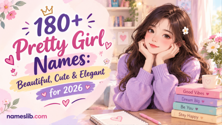 180+ Pretty Girl Names: Beautiful, Cute & Elegant for 2026