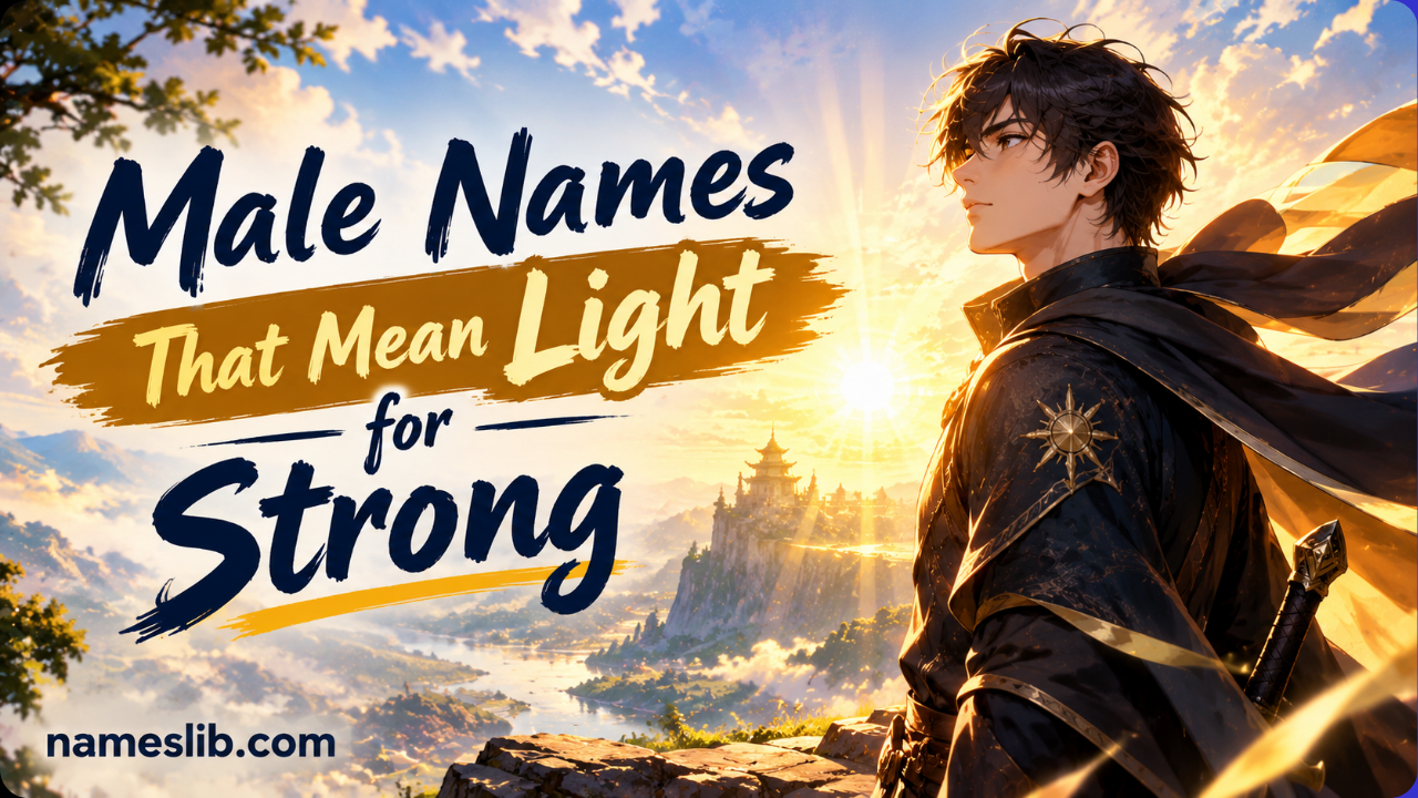250+ Male Names That Mean Light for Strong & Bright Baby Boys in 2026