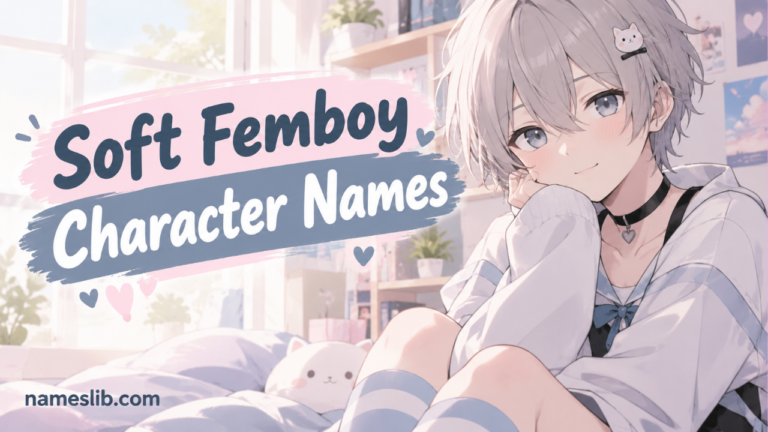 290 Soft Femboy Character Names That Are So Feminine
