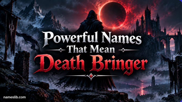 300+ Powerful Names That Mean Death Bringer Ultimate Dark Guide 2026