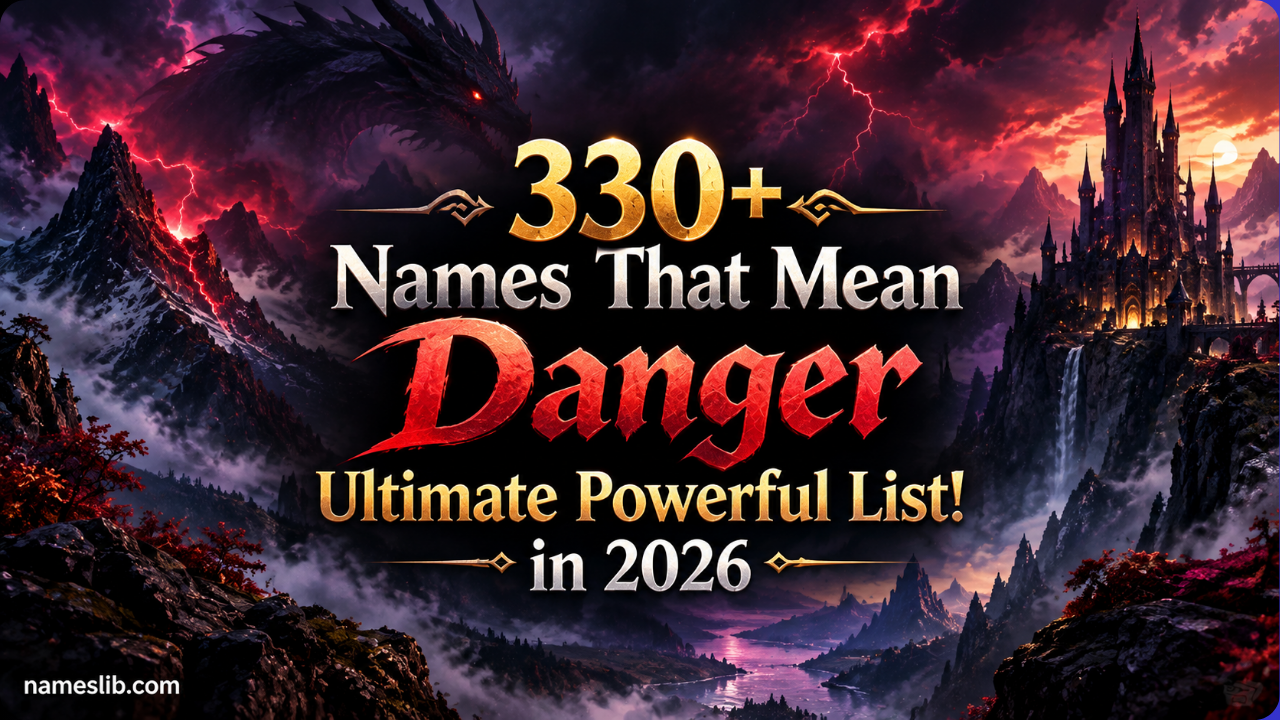 330+ Names That Mean Danger Ultimate Powerful List! in 2026