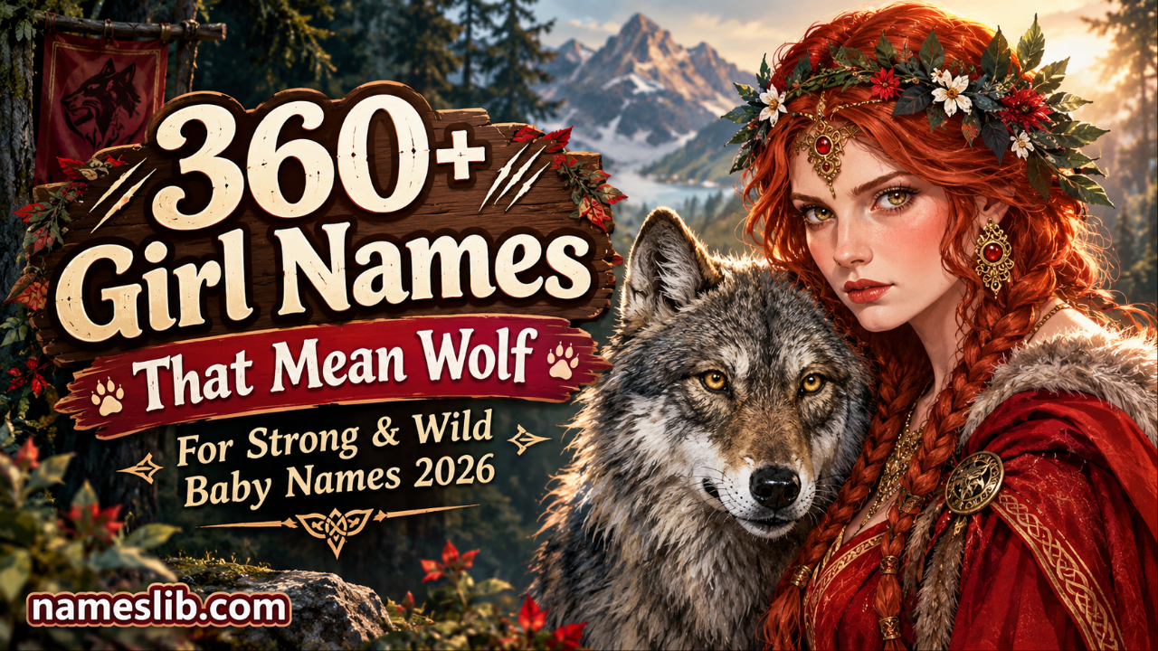 360+ Girl Names That Mean Wolf for Strong & Wild Baby Names 2026