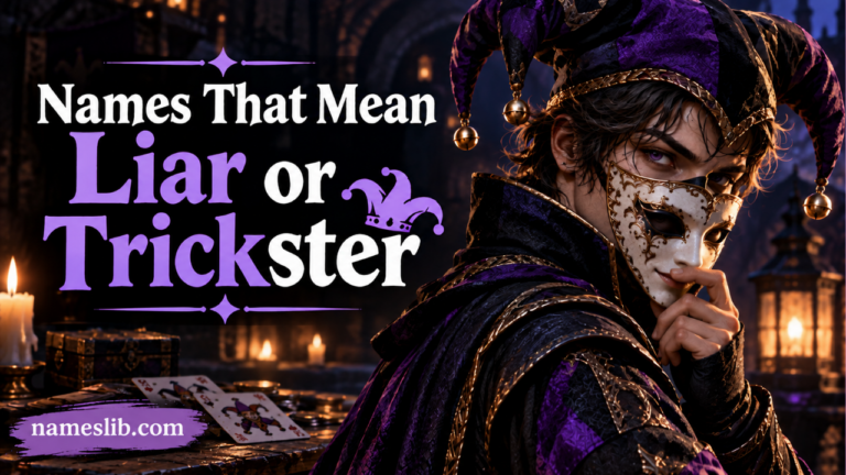 386+ Names That Mean Liar or Trickster – Mysterious & Cunning Choices (2026)