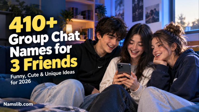 410+ Group Chat Names for 3 Friends (Funny, Cute & Unique Ideas for 2026)