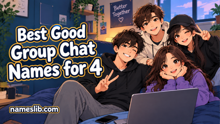 470+ Best Group Chat Name for 4 People Ideas