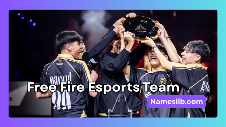 510+ Free Fire Esports Team Names & Squad Ideas (2026)