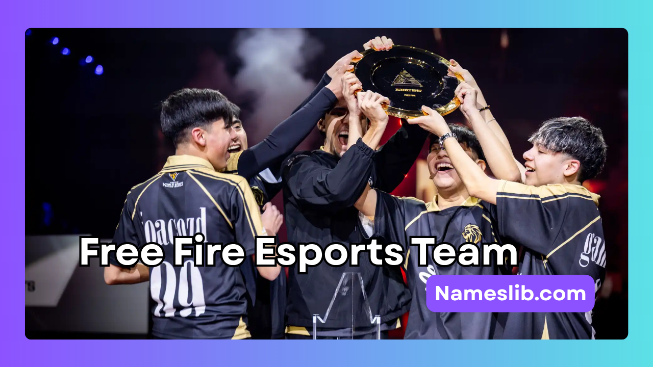 510+ Free Fire Esports Team Names & Squad Ideas (2026)