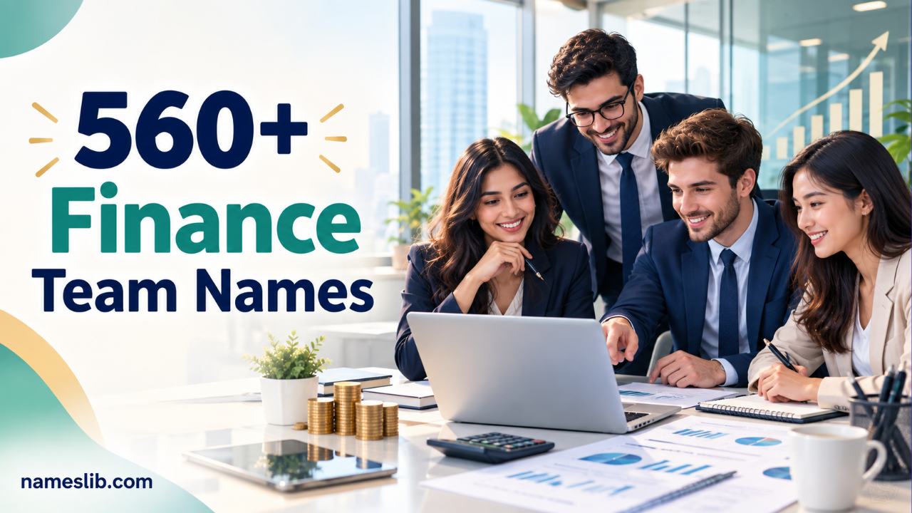 560+ Finance Team Names_ Funny, Clever & Professional Ideas for Every Workplace