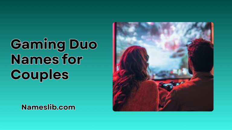 790+ Gaming Duo Names for Couples_ Matching, Cute & Funny Ideas
