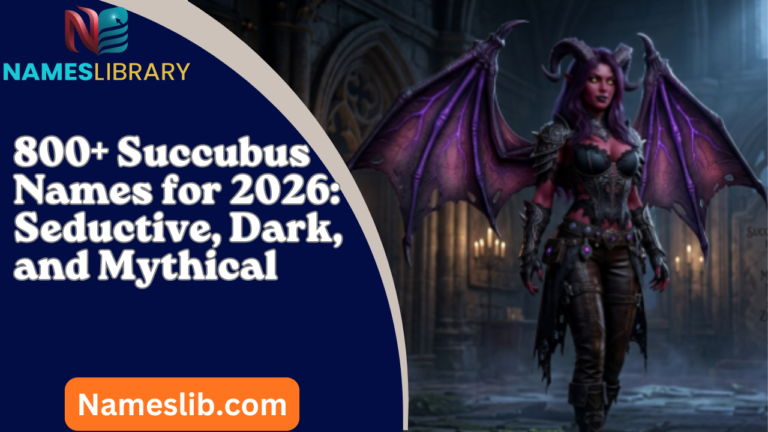 800+ Succubus Names for 2026_ Seductive, Dark, and Mythical