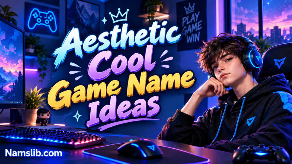 Aesthetic Cool Game Name Ideas