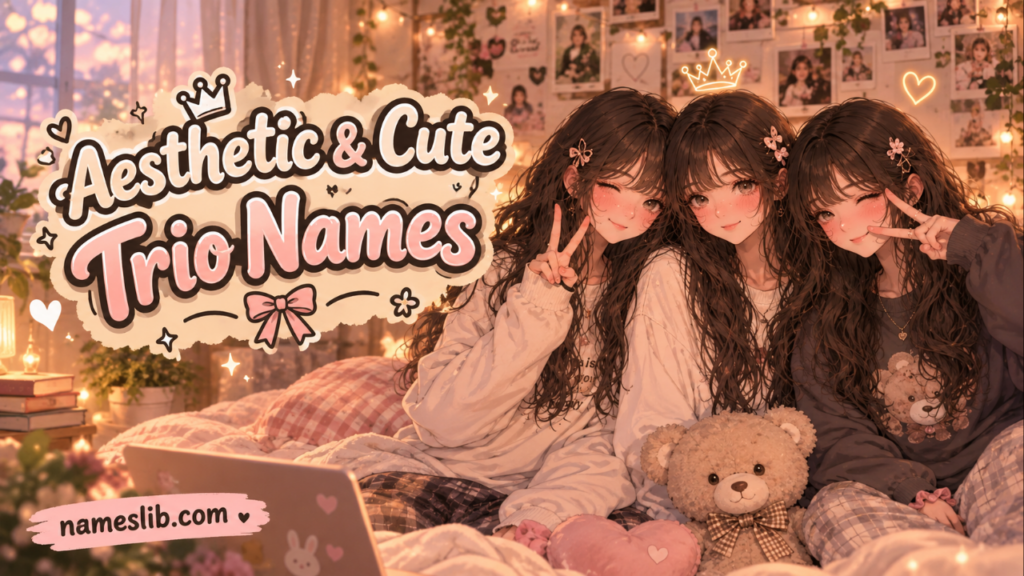 Aesthetic & Cute Trio Names