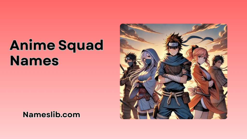 Anime Squad Names