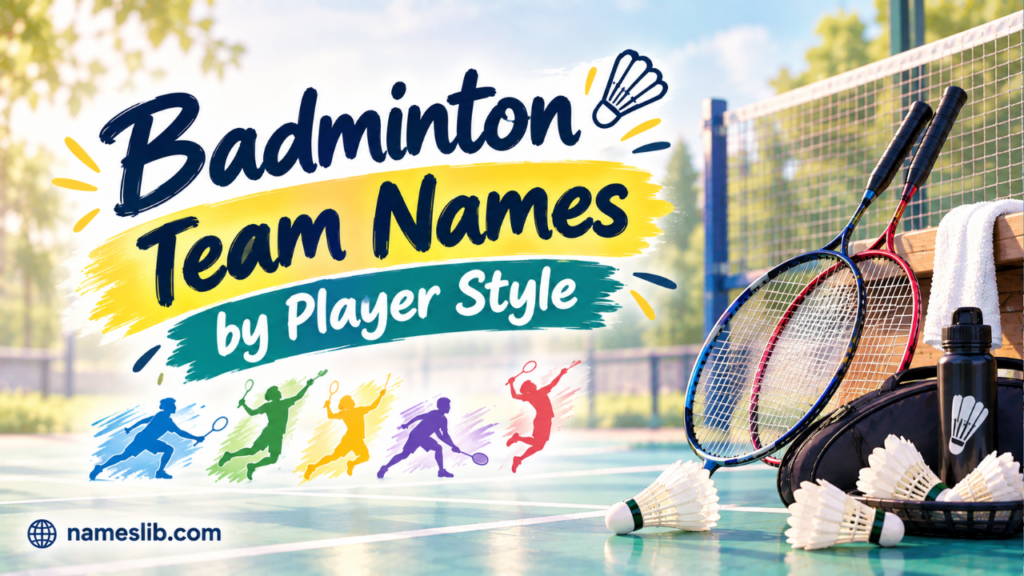 Badminton Team Names by Player Style