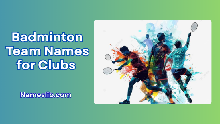 Badminton Team Names for Clubs, Doubles & Group Chats