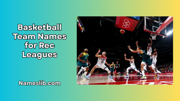Basketball Team Names for Rec Leagues, 3v3 & Youth Squads