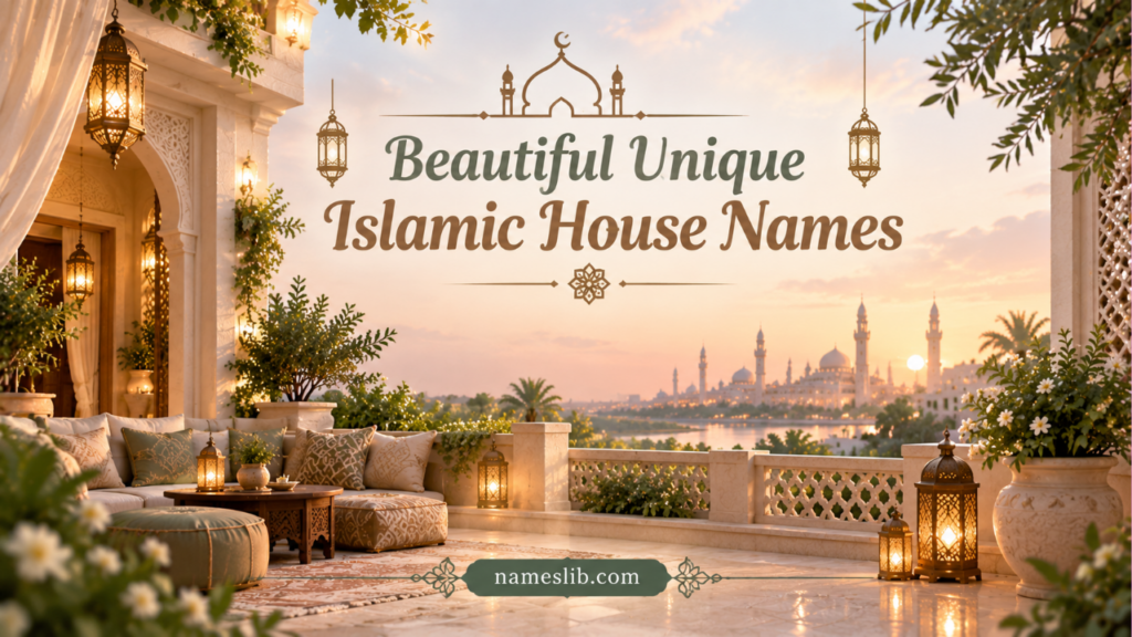 Beautiful Arabic Names for Home
