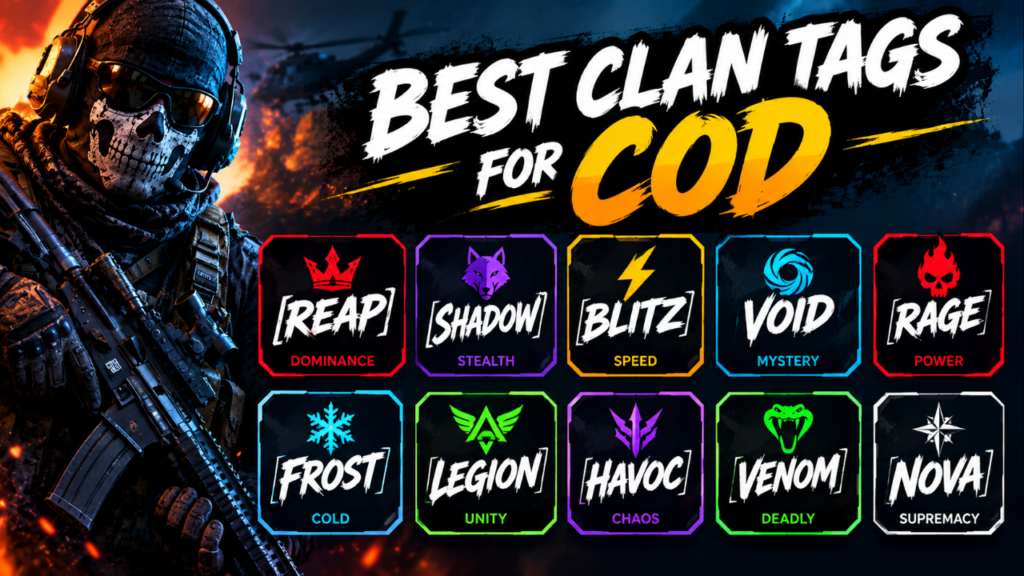 Best Clan Tags for COD
