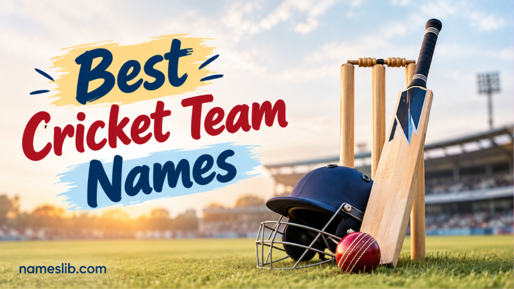 Best Cricket Team Names