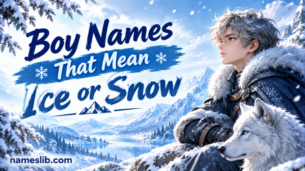Boy Names That Mean Ice or Snow