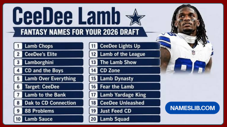 CeeDee Lamb Fantasy Names for Your 2026 Draft