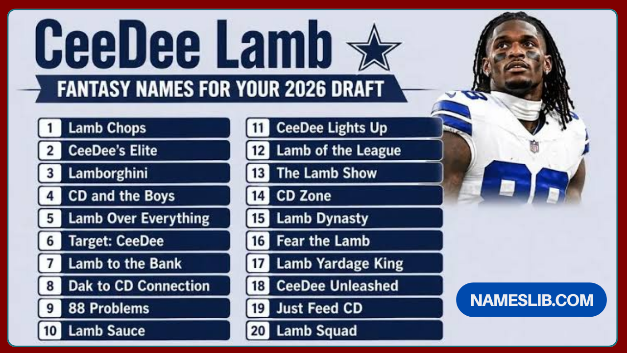CeeDee Lamb Fantasy Names for Your 2026 Draft