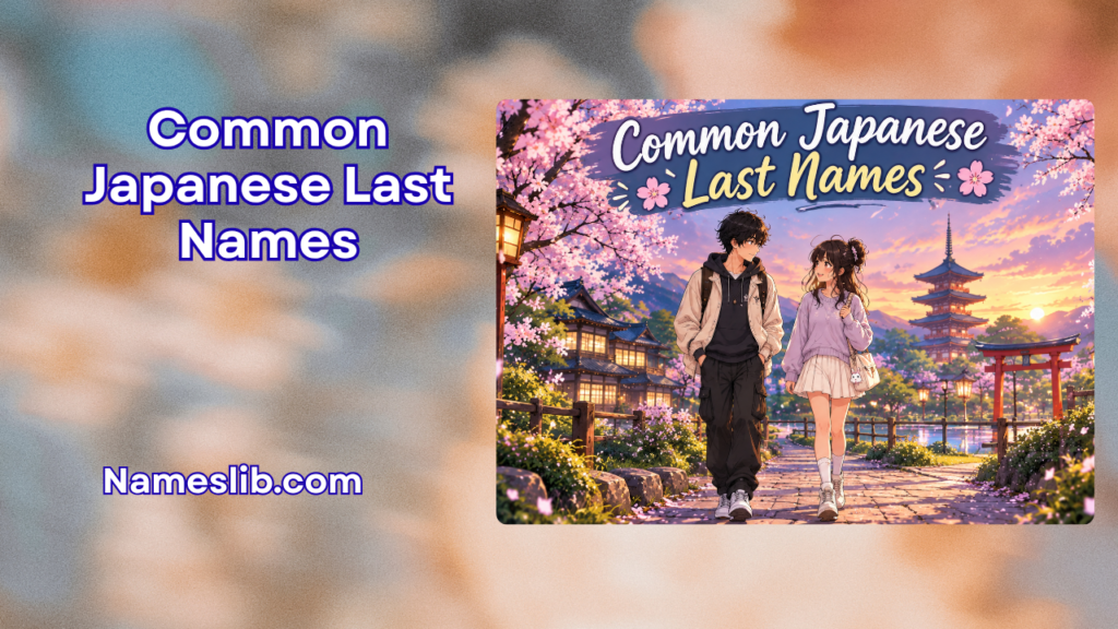 Common Japanese Last Names