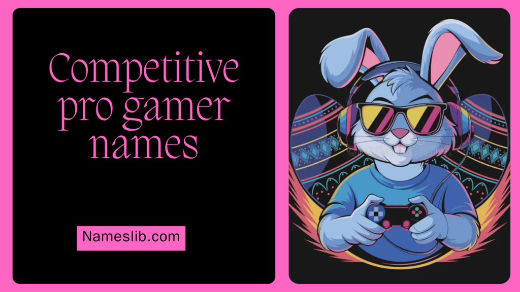 Competitive pro gamer names