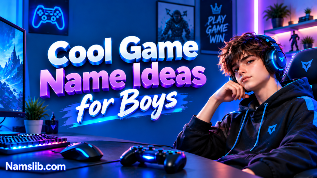 Cool Game Name Ideas for Boys