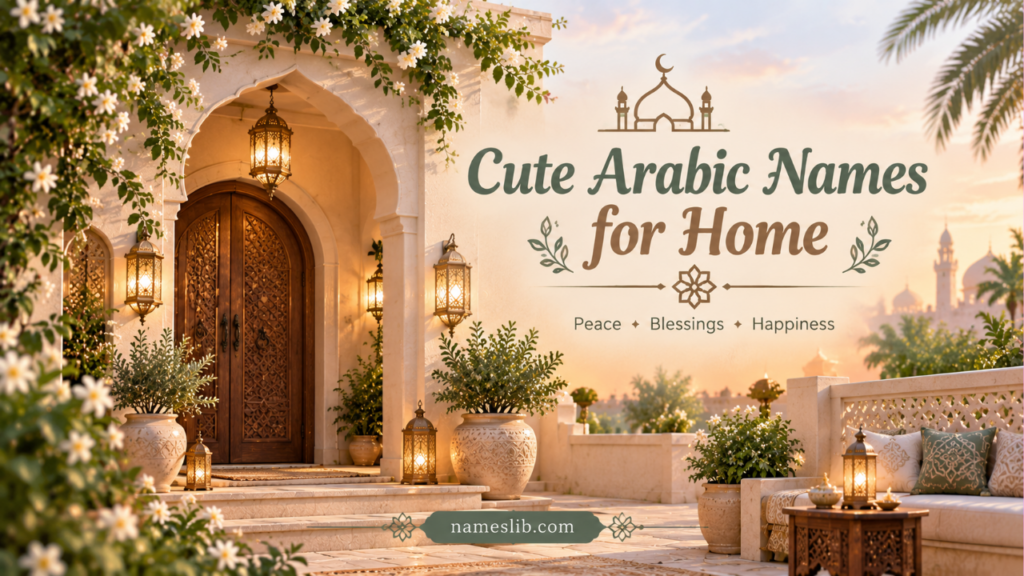 Cute Arabic Names for Home