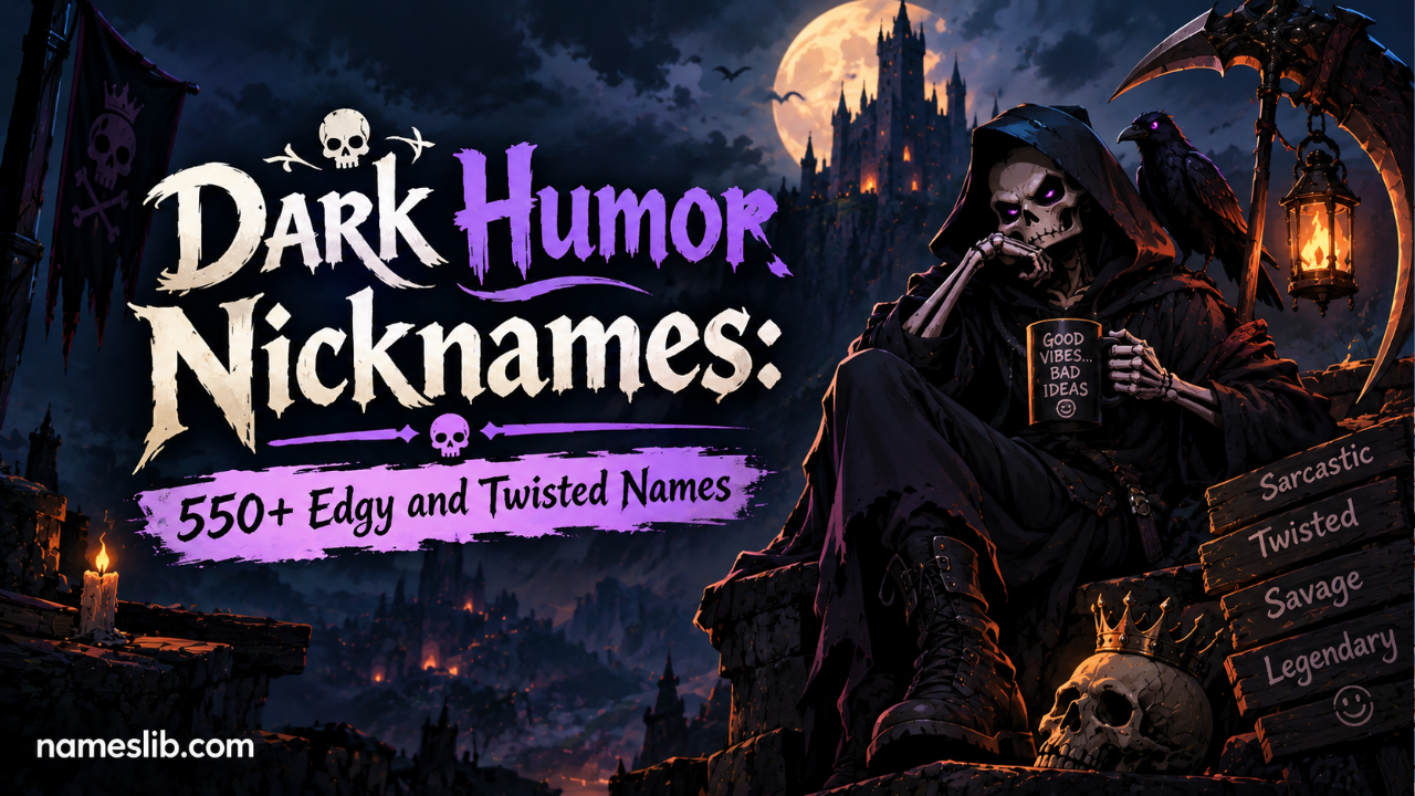 Dark Humor Nicknames_ 550+ Edgy and Twisted Names