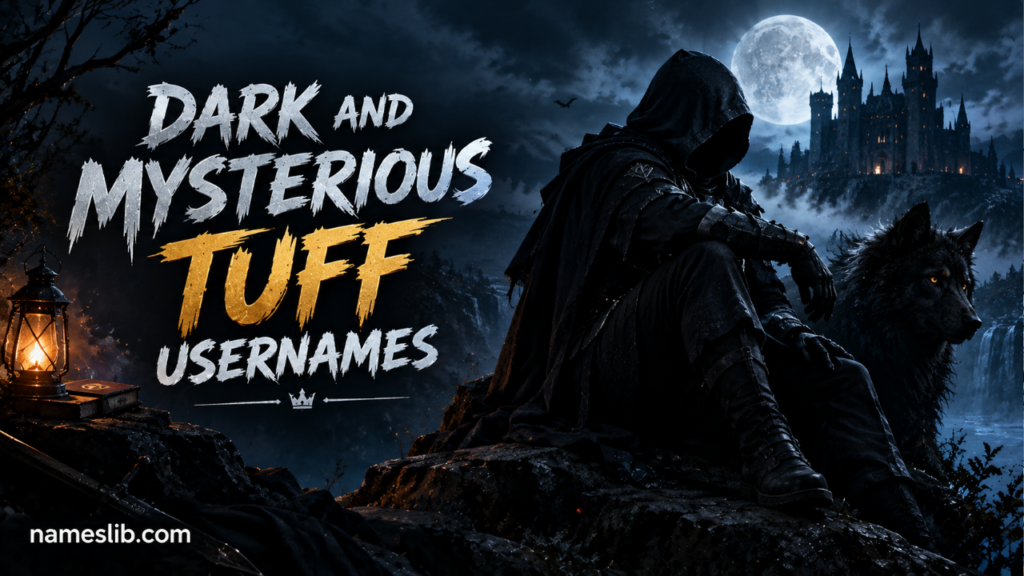 Dark and Mysterious Tuff Usernames