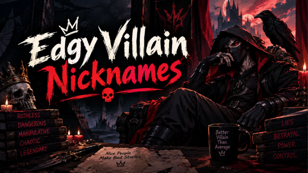 Edgy Villain Nicknames