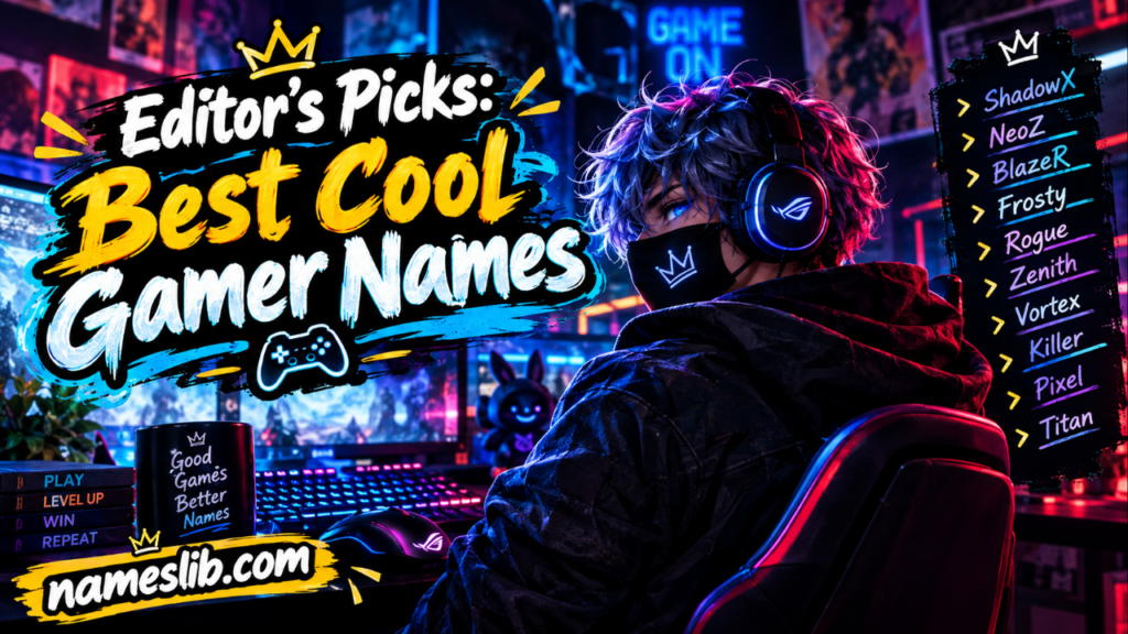 Editor’s Picks_ Best Cool Gamer Names
