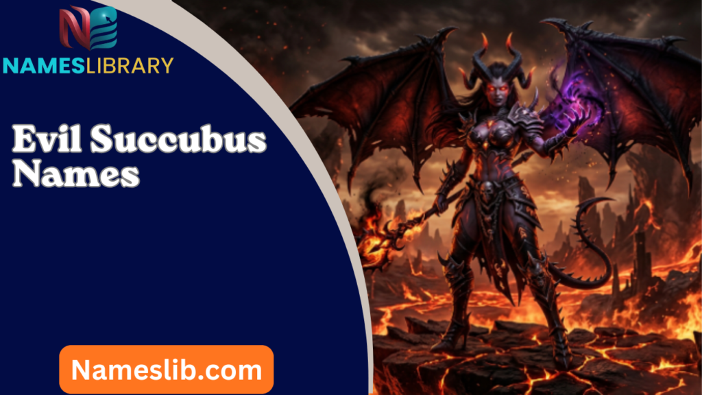 Evil Succubus Names