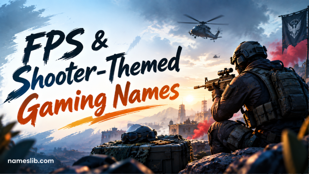 FPS & Shooter-Themed Gaming Names