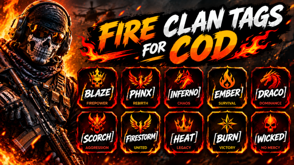 Fire Clan Tags for COD