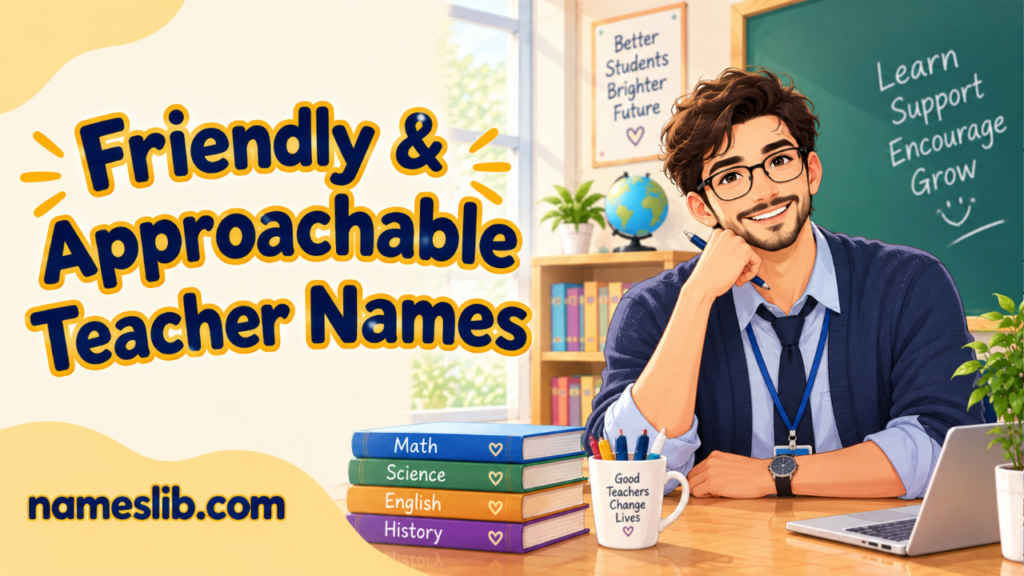 Friendly & Approachable Teacher Names