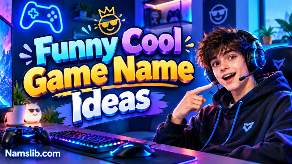 Funny Cool Game Name Ideas