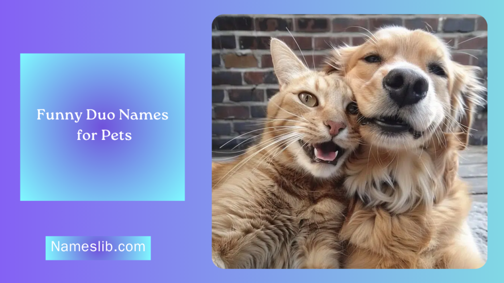 Funny Duo Names for Pets