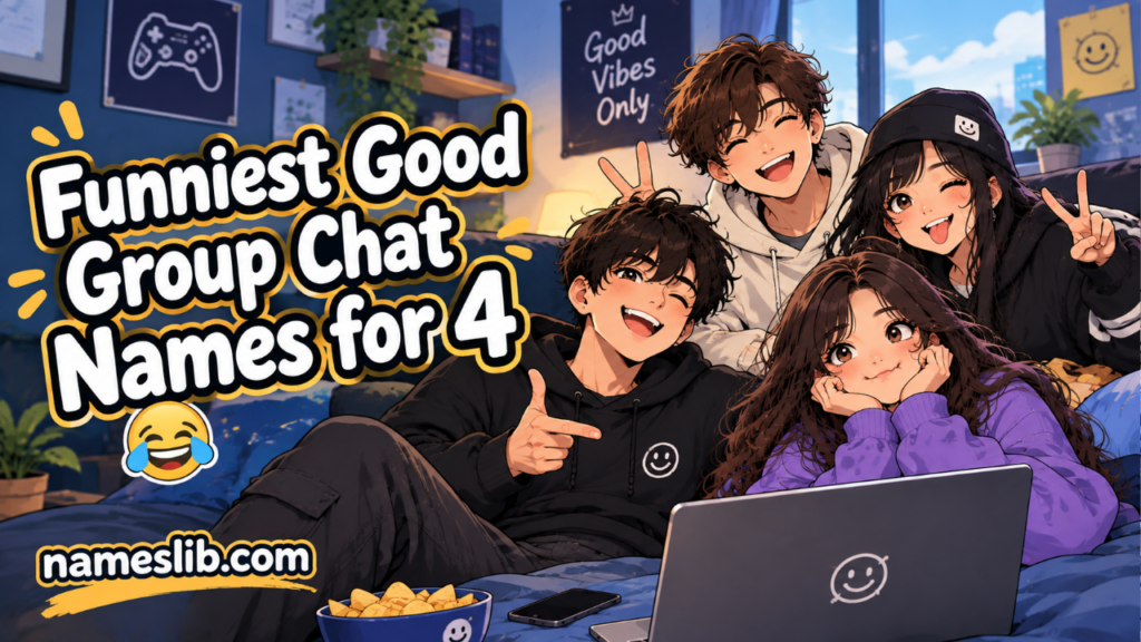 Funny Group Chat Name for 4 People