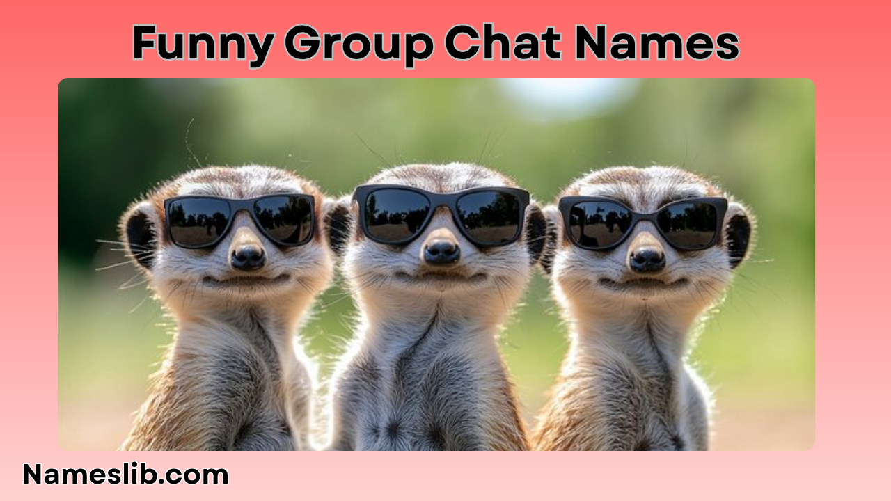 Funny Group Chat Names for 3 Friends
