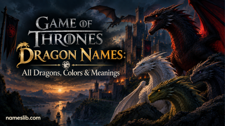 Game of Thrones Dragon Names All Dragons, Colors & Meanings