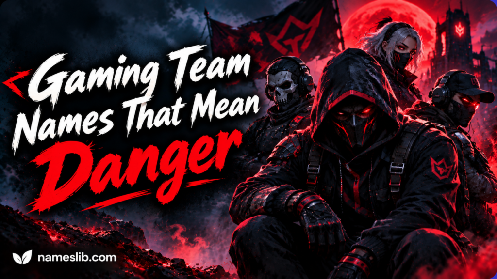 Gaming Team Names That Mean Danger