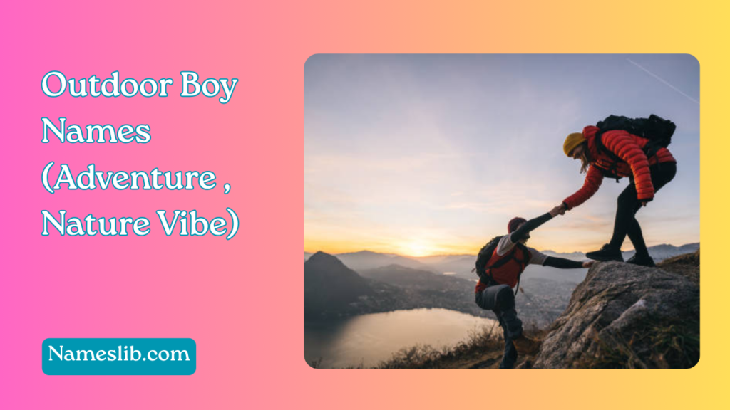 Outdoor Boy Names (Adventure / Nature Vibe)