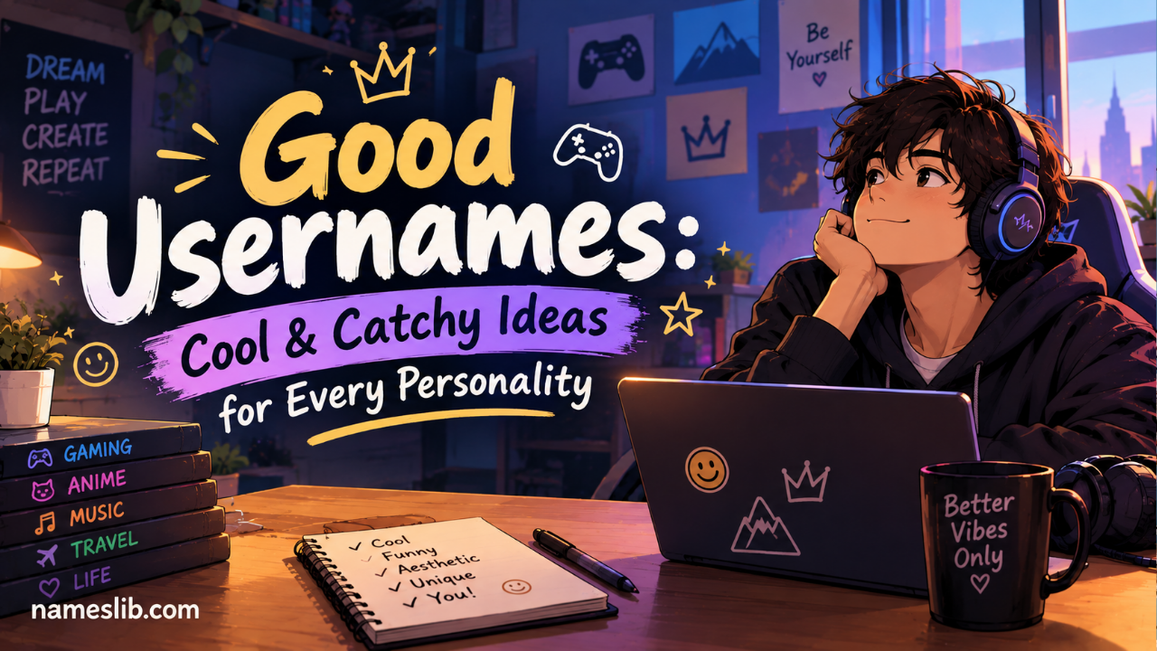 Good Usernames: Cool & Catchy Ideas for Every Personality