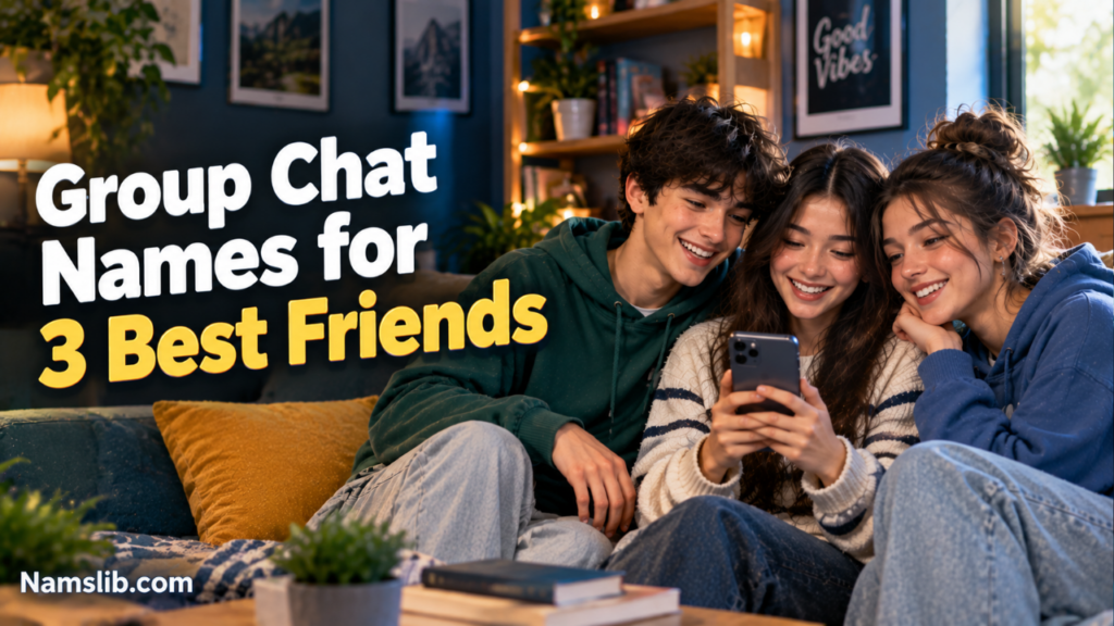 Group Chat Names for 3 Best Friends